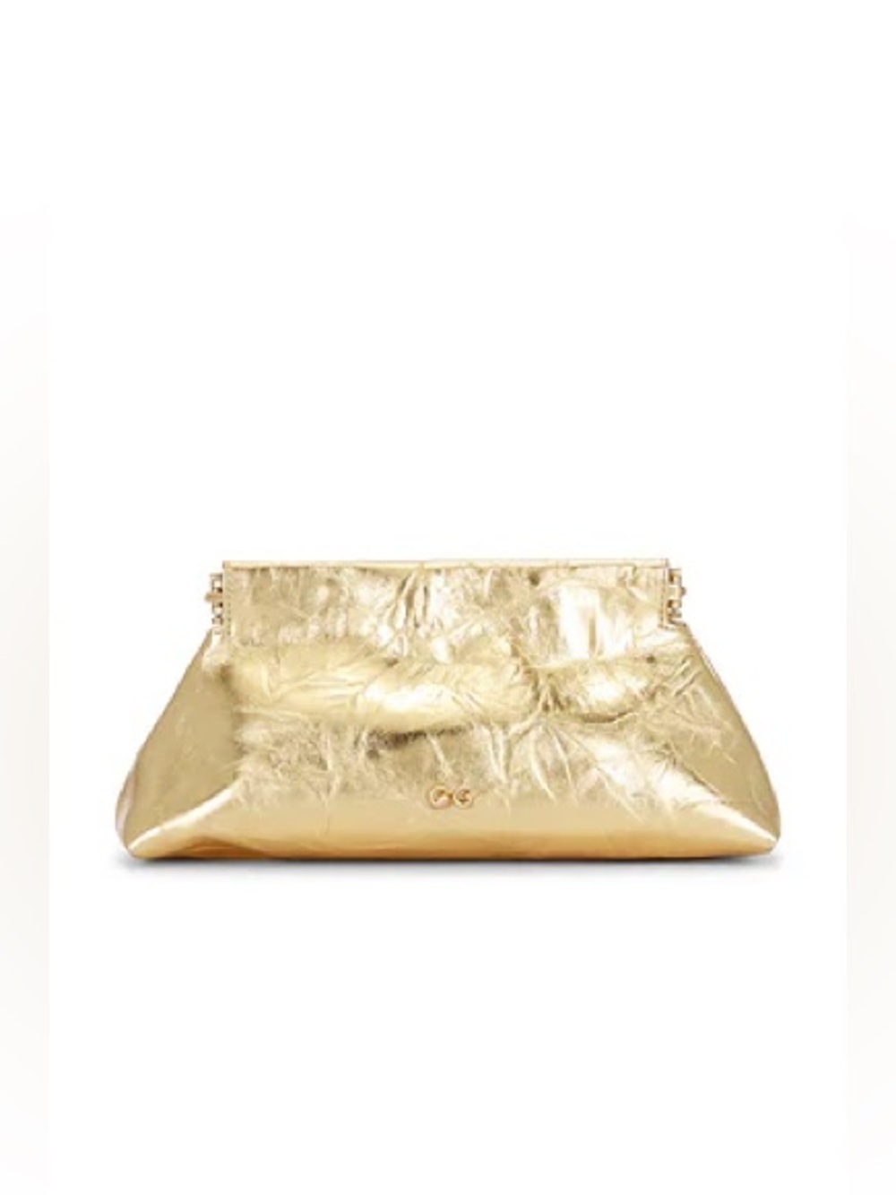 Cult Gaia Lillia Mini Clutch in Brass
